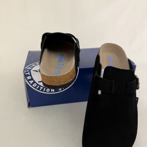 Birkenstock slippers, beige and black, sizes 42-45
