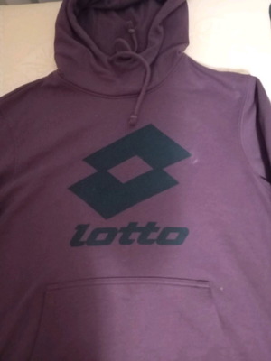 Lotto hoodie sweatshirt medium purple, like new