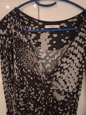Marella Sport dress size S like new, black with grey pattern