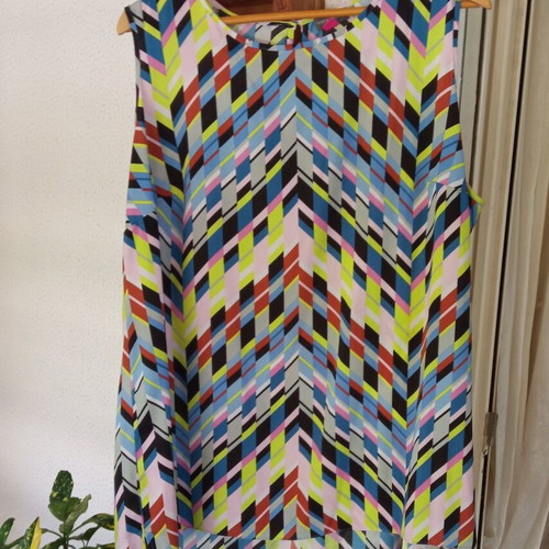 Vince Camuto Tunic Mini Dress L-XL like new, multicolor