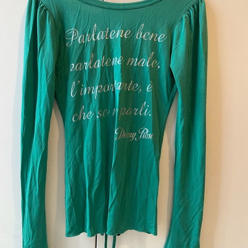 Denny Rose long-sleeve blouse green like new