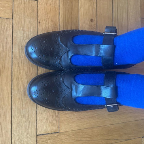 Mary Jane leather shoes ASOS black like new
