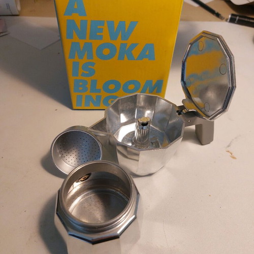 Mokka Alessi espresso coffee maker, new, model DC06/1