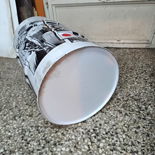 Metal Barrel used from engine oil, dimensions Φ34cmx65cm