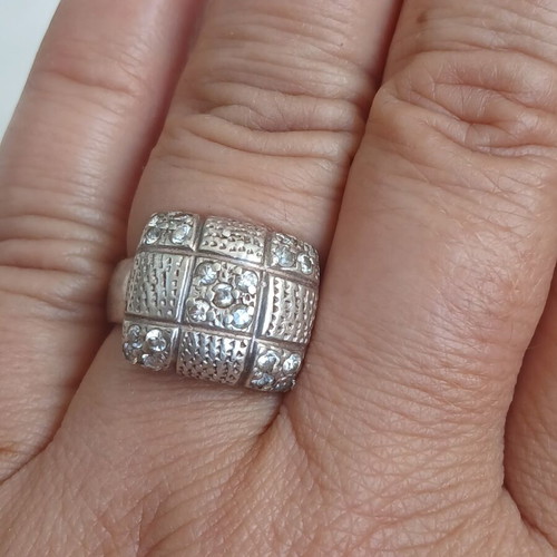 Silver 950 ring, 17 mm