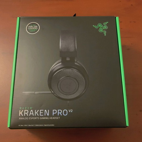 Gaming headphones Razer Kraken Pro v2 3.5mm used without ear cushions