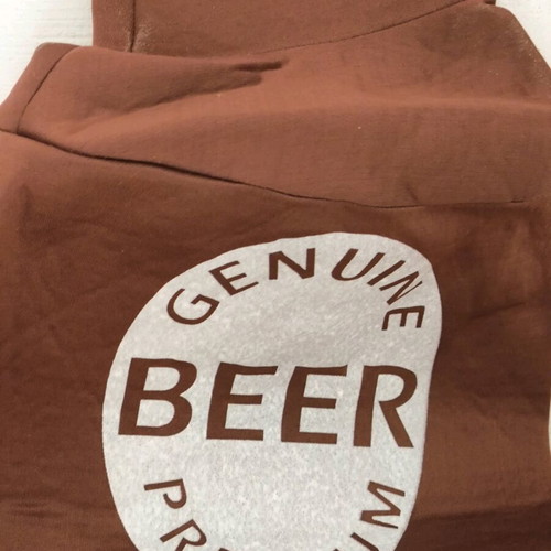 Carnival beer hat new, brown color
