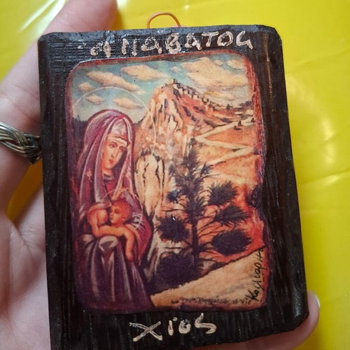 Small Panagia Icon with Anavatos Background, New