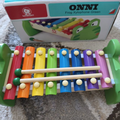 Top Bright wooden frog xylophone used