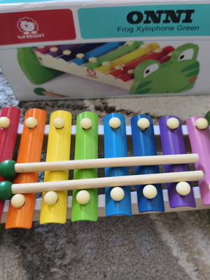 Top Bright wooden frog xylophone used