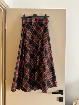 Zara skirt S plaid like new, multicolor
