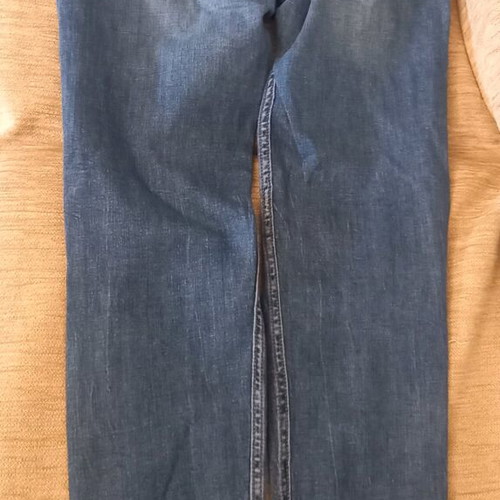Jean skinny like new with rips and fringes, size XL