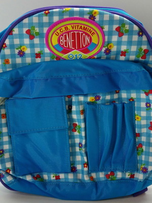 Vintage United Colors of Benetton Mini School Backpack Vitamine 012 like new