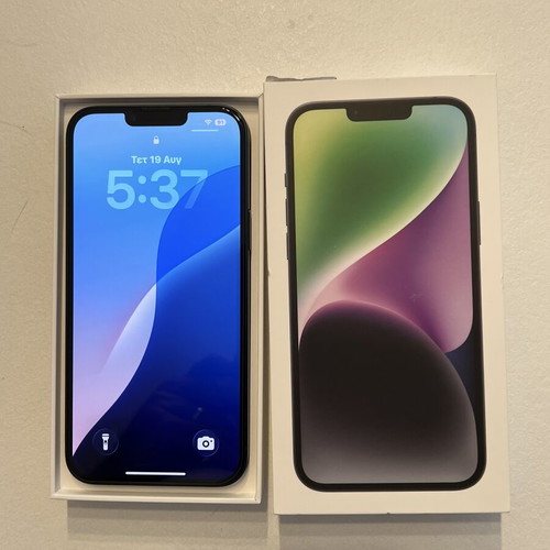 iPhone 14 Plus 128GB smartphone with screen and camera protection
