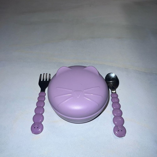 Melii Cat Silicone Feeding Set like new