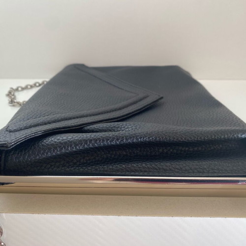 Atmosphere shoulder bag black with silver details used