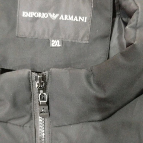 Emporio Armani sleeveless jacket black like new, size XXL