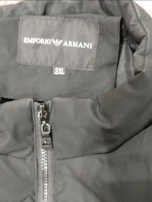 Emporio Armani sleeveless jacket black like new, size XXL