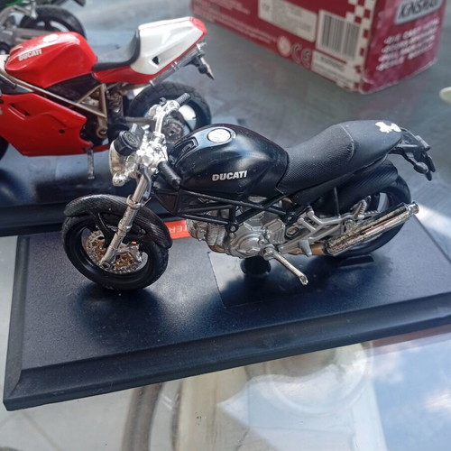 Collectible Motorcycle Miniatures like new with display bases