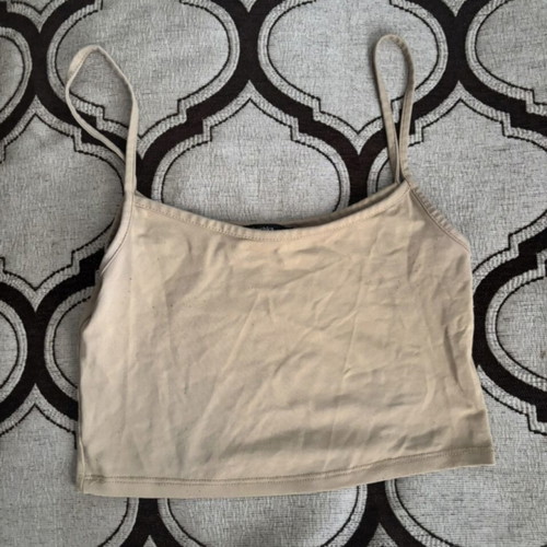 Bershka beige top size M like new