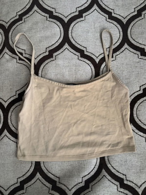 Bershka beige top size M like new