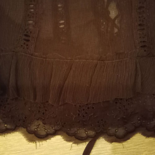 Silk blouse Annarita N brown size M/L like new