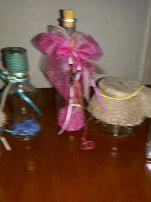 Vases like new, set of 5, from bombonieres