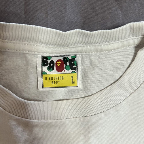 White Bape tee Aape By A Bathing Ape® like new, size L
