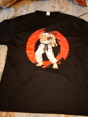 T-shirt Ryu Street Fighter size XL breathable fabric new