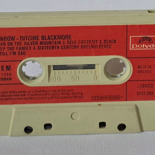 Rainbow audio cassette used, rock