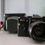 Zenit camera used with case for collectors