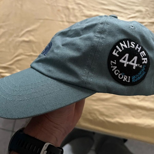 The North Face finisher hat from ZagoriTrail Marathon new, blue, size M