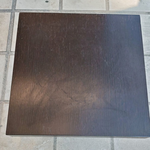 Solid Oak Square Coffee Table, Wenge finish