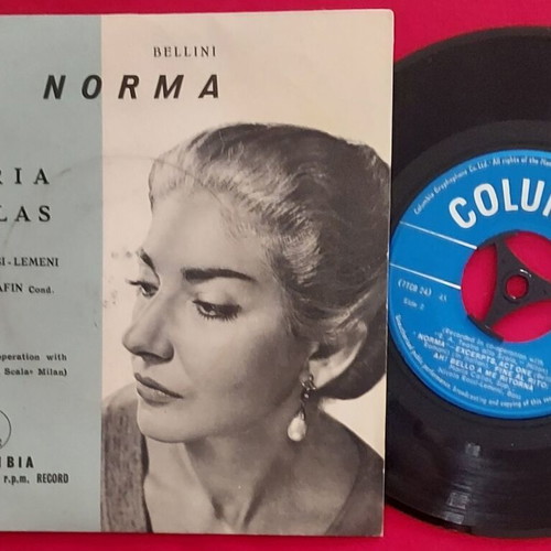 Maria Callas & Rossi-Lemeni Norma 7" single Bellini