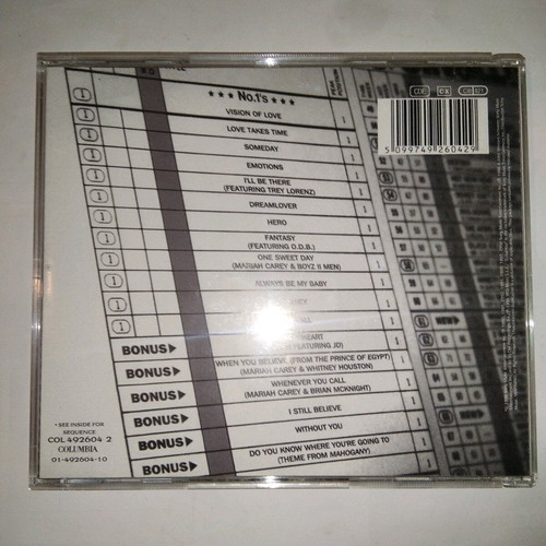Mariah Carey #1's CD used, pop