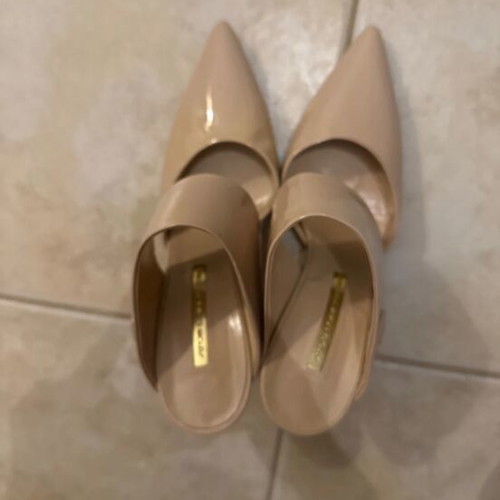 Mukes Nude Atos Lombardini mules like new, size 38, beige