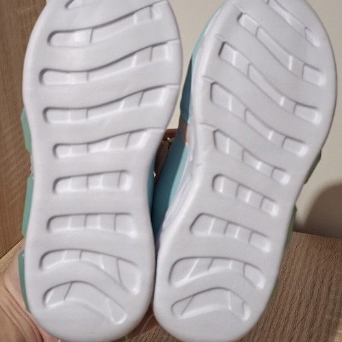 Bluey Sneakers with LED Lights, Size 27, Pink and Turquoise