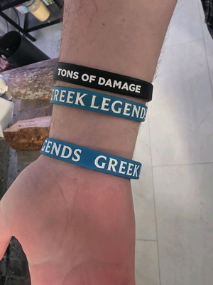 League of Legends bracelet set of 3 used, official Greek Legends event