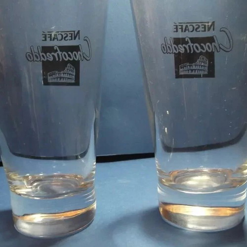 Nescafe Chocofreddo glass set of two used