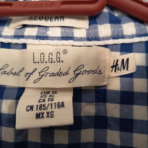 H&M L.O.G.G. men's shirt XL like new, multicolor
