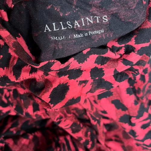 Allsaints top like new with animal print, size S