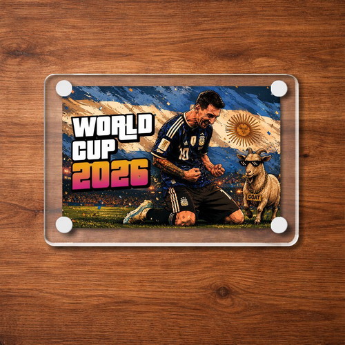 Acrylic Messi 2026 Argentina World Cup Magnet new