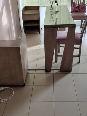 Manicure and pedicure salon furniture set used