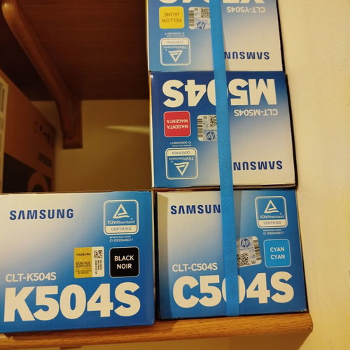 Samsung toner genuine in 4 colors new
