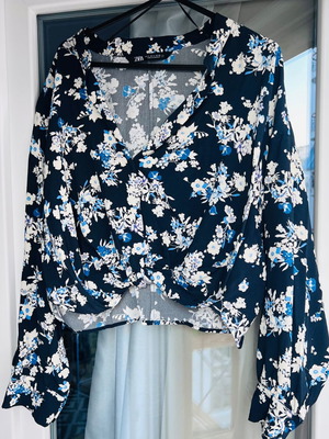 Φλοραλ πουκάμισο Zara crop καινούργιο, Small, 100% βισκόζη