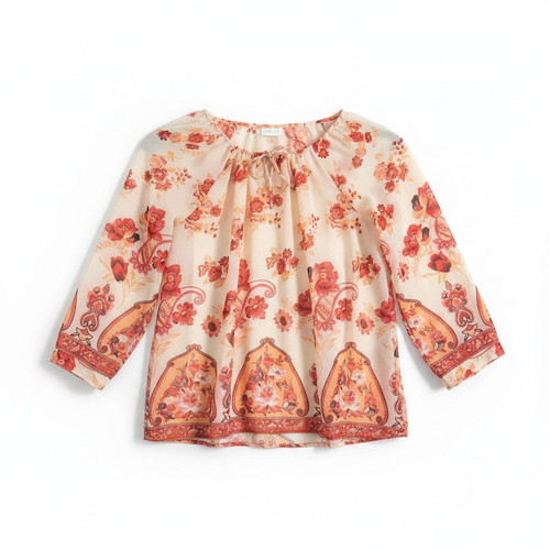 VILA Floral Paisley Blouse, size M