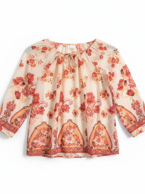 VILA Floral Paisley Blouse, size M