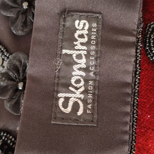 Skontras fabric belt like new with beads, sequins and flowers