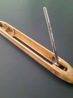 Weaving shuttle used collectible wooden with metal ends
