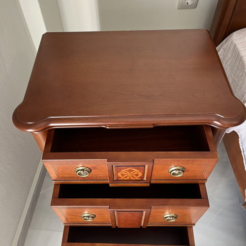 Bedroom furniture set like new with bed 160x200, dresser, mirror, 2 nightstands
